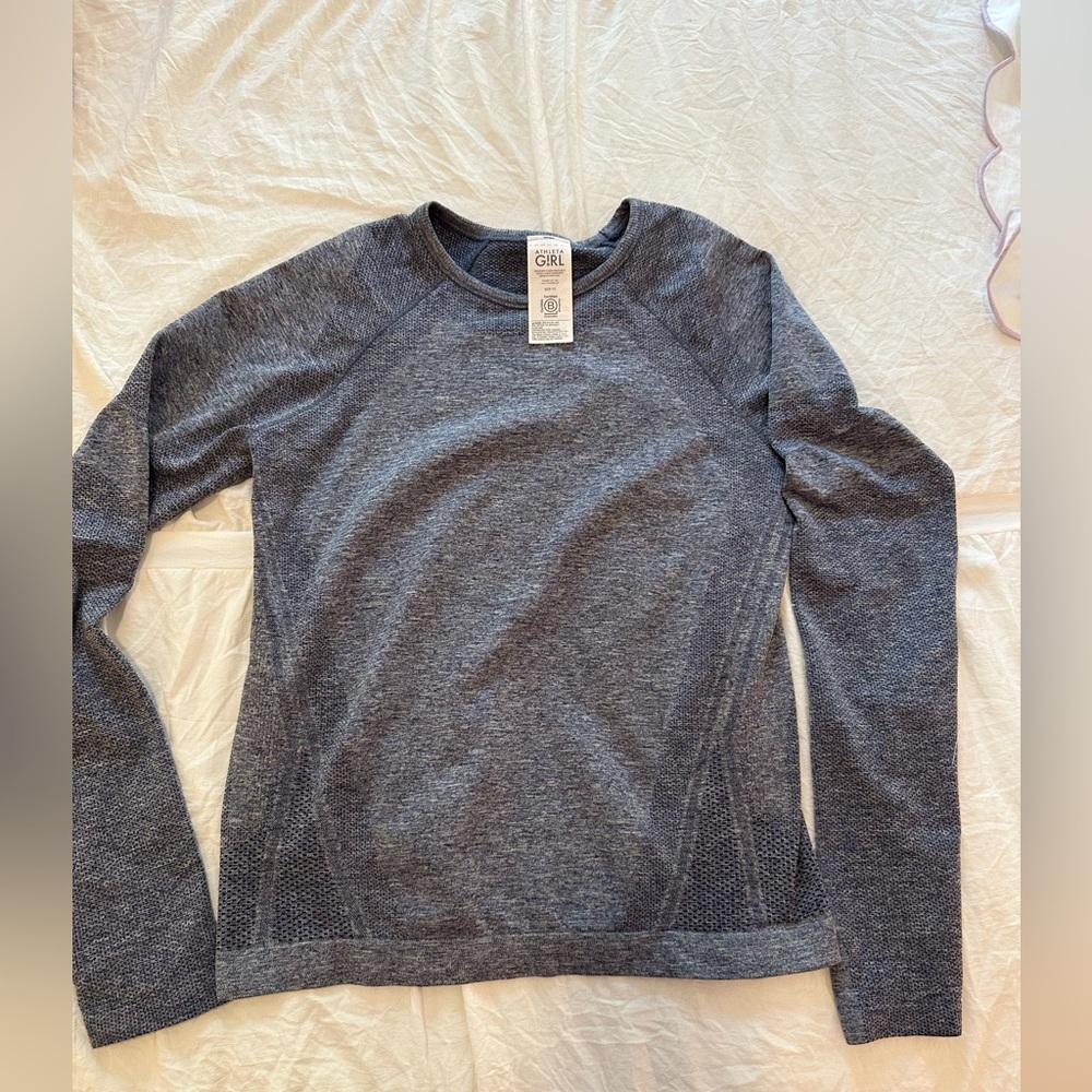 Athleta girls navy king sleeve size medium 8-10